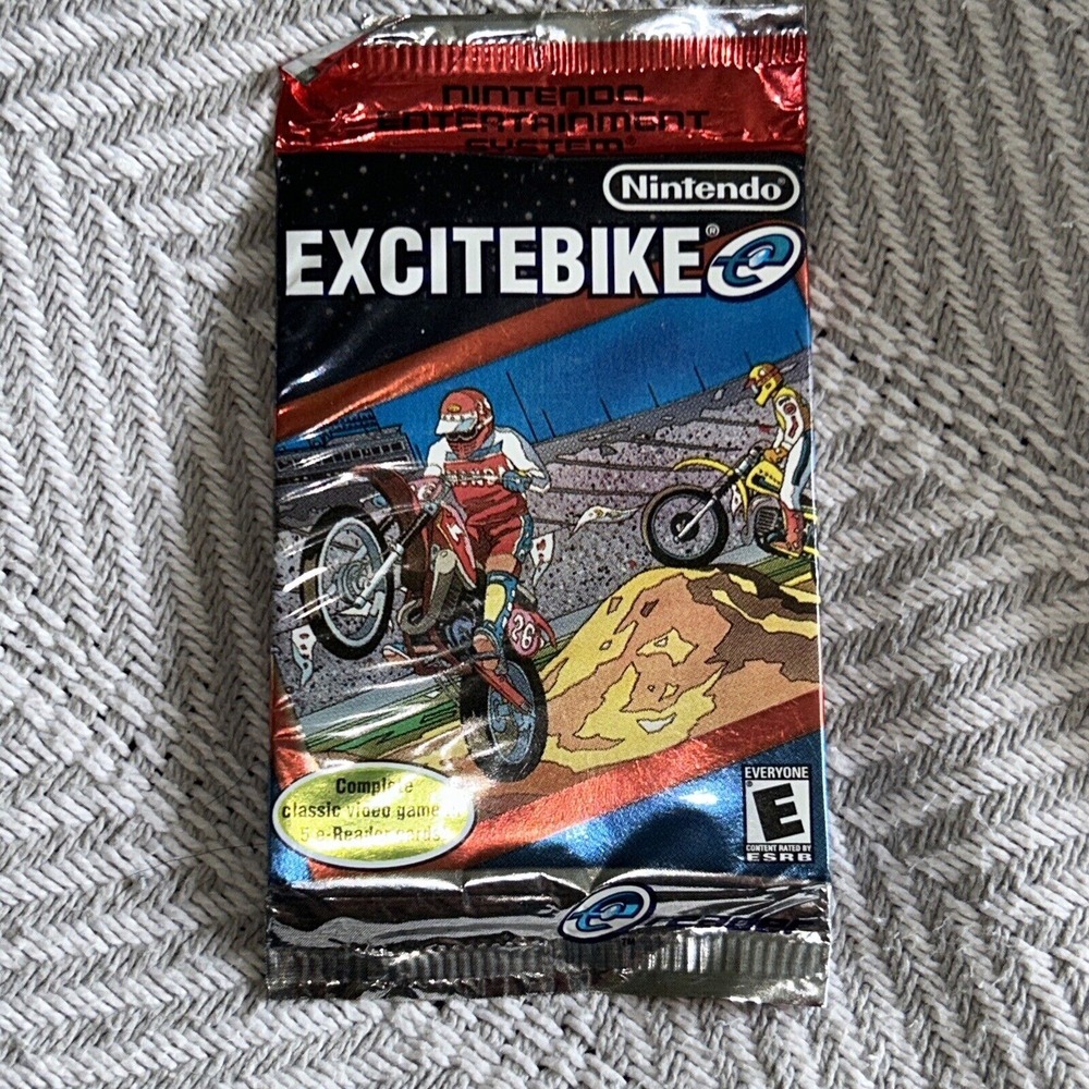Excitebike (Nintendo e-reader Gameboy Advance) GBA new‎ factory sealed cardsD1
